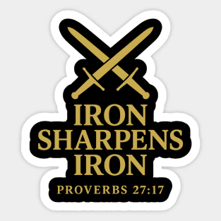 Iron Sharpens Iron – Proverbs 27:17 Sticker